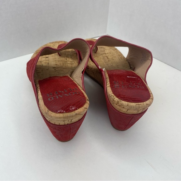 NWT DONALD J PLINER Gretta Leather Wedge Sandals Size 6 Same Shoe - Picture 5 of 10